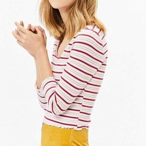 Pacsun basics long sleeved striped tee